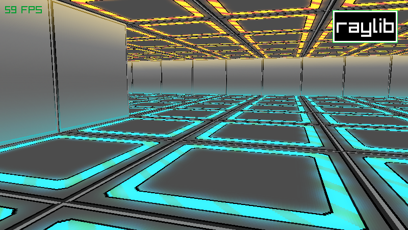 raysan5/raylib — First-person maze example